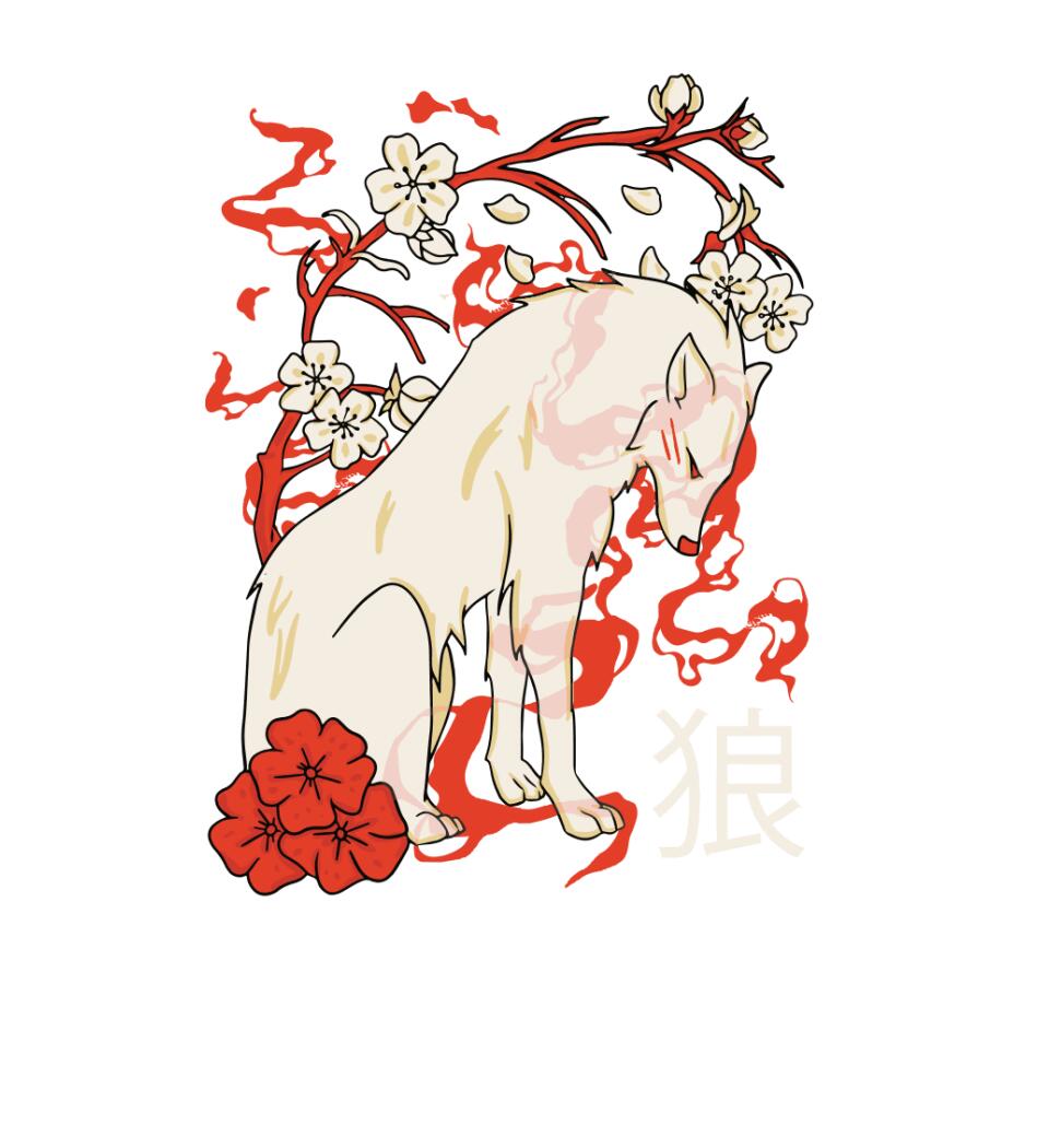 Japán farkas Póló