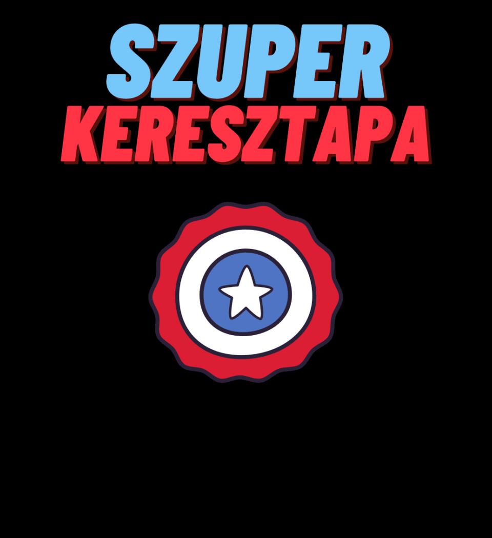 Szuper keresztapa csillag póló