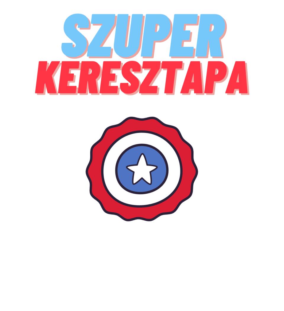 Szuper keresztapa csillag póló