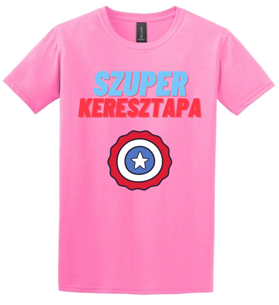 Szuper keresztapa csillag póló