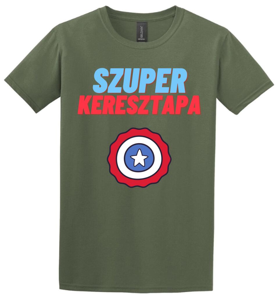Szuper keresztapa csillag póló
