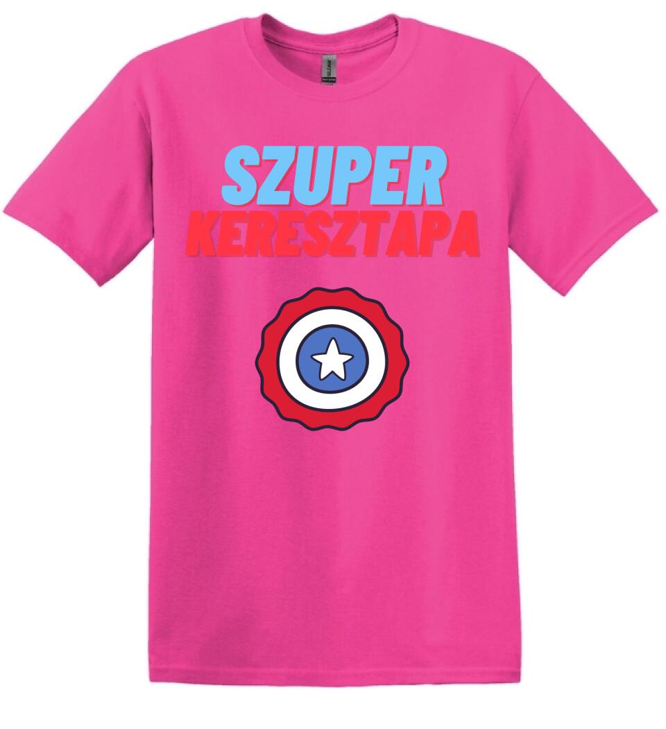 Szuper keresztapa csillag póló