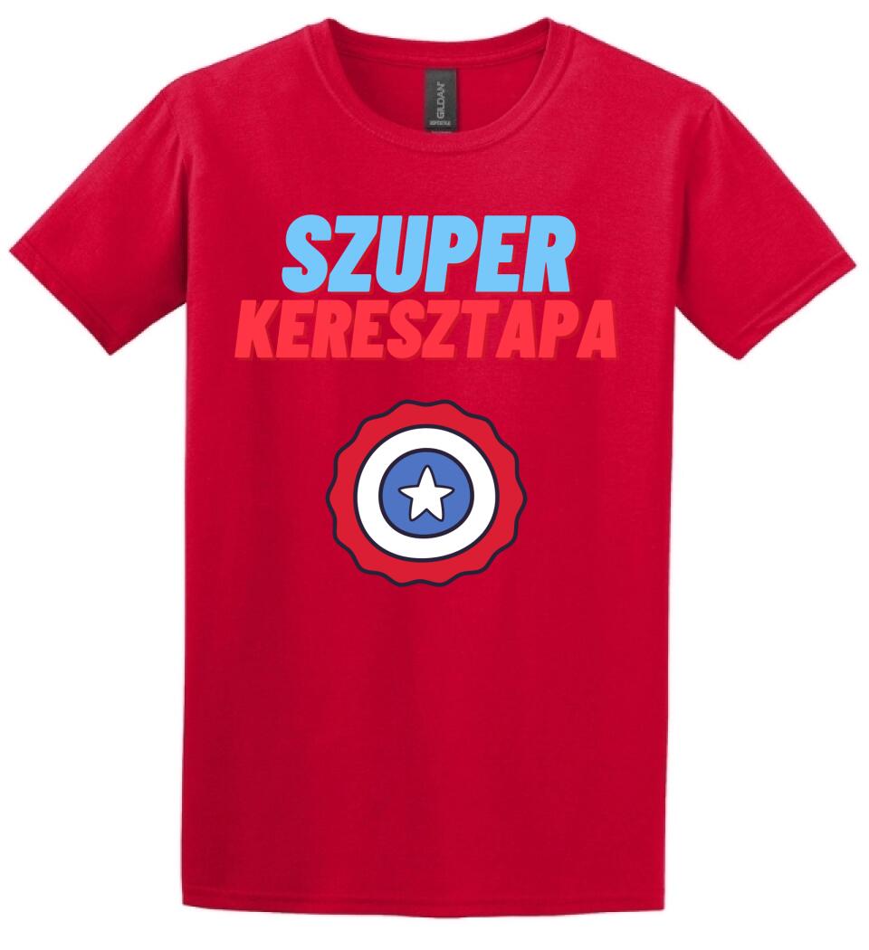 Szuper keresztapa csillag póló