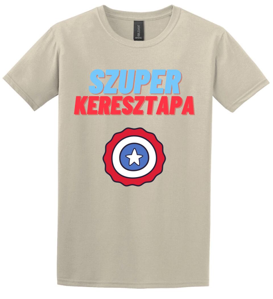 Szuper keresztapa csillag póló