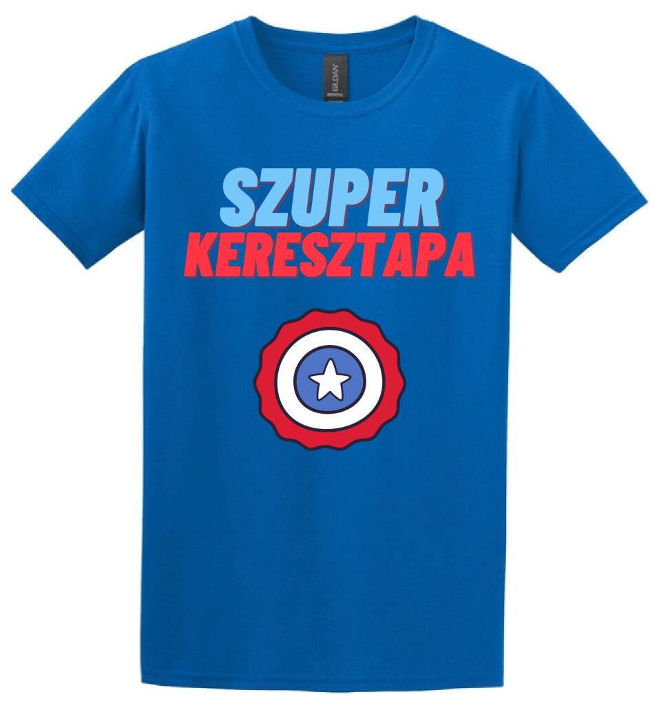 Szuper keresztapa csillag póló