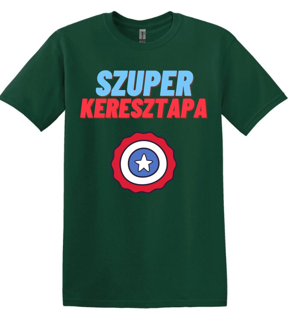 Szuper keresztapa csillag póló
