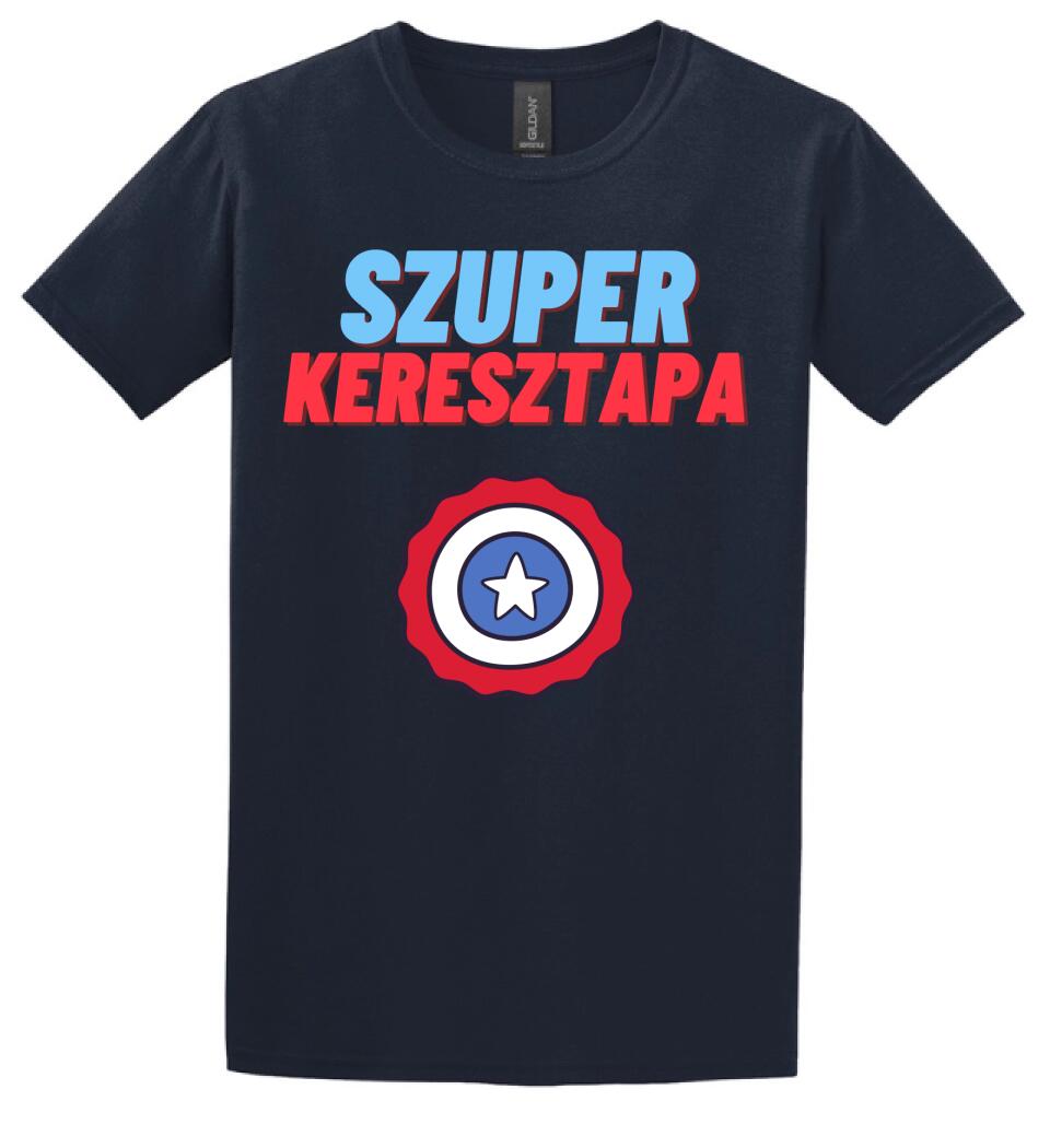 Szuper keresztapa csillag póló
