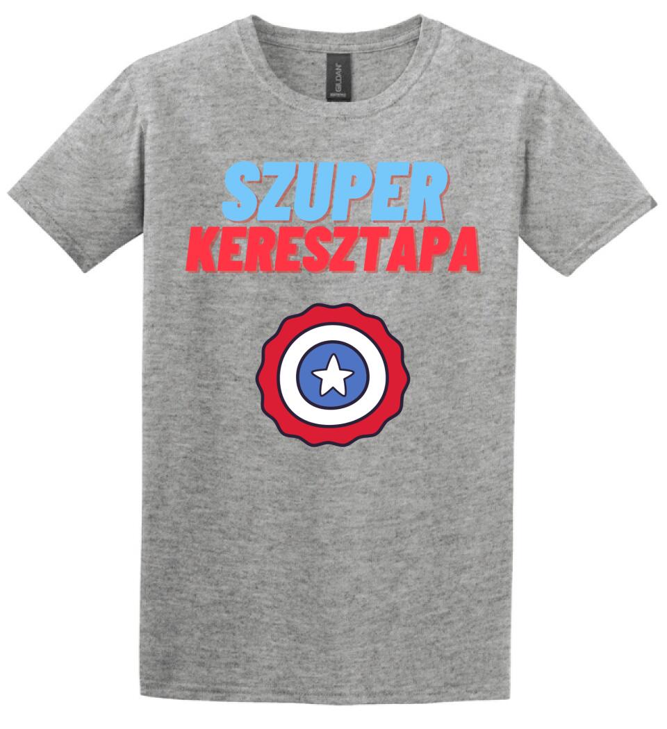Szuper keresztapa csillag póló