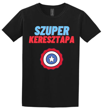 Szuper keresztapa csillag póló