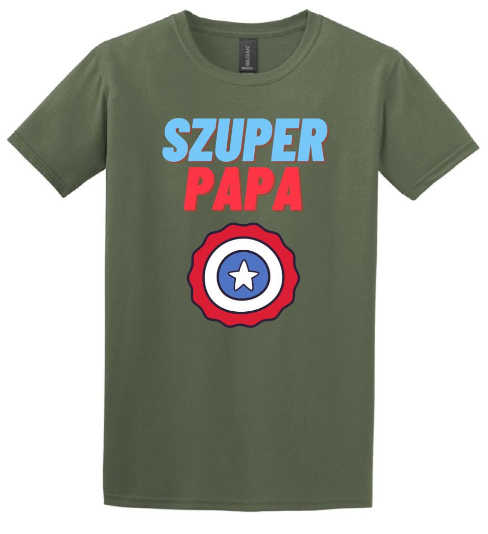 Szuper papa csillag póló
