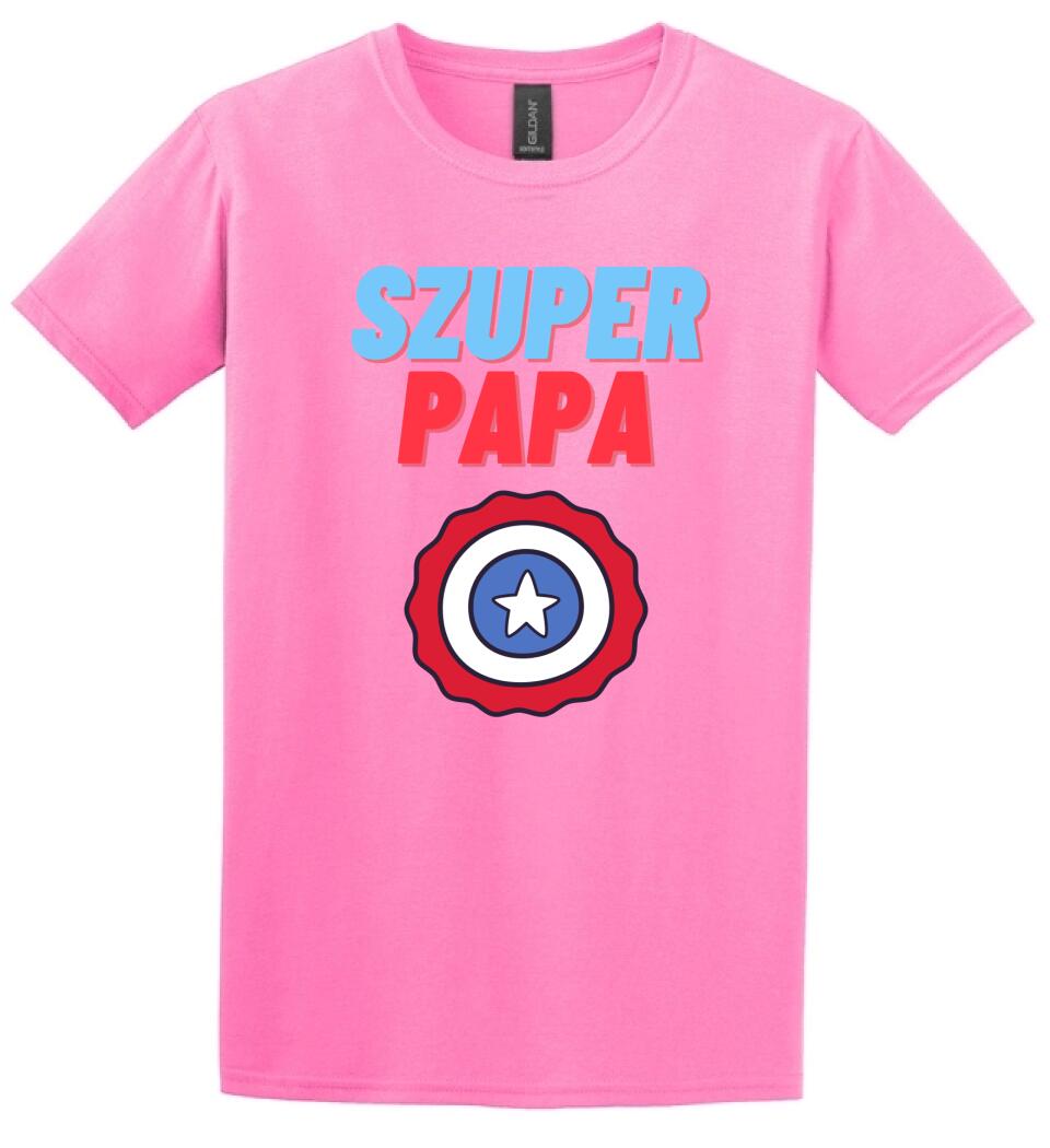 Szuper papa csillag póló