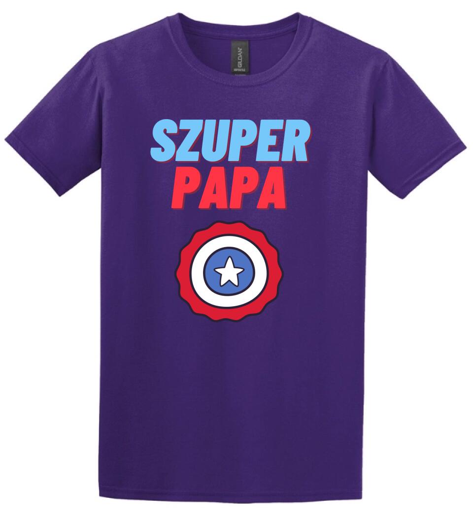 Szuper papa csillag póló
