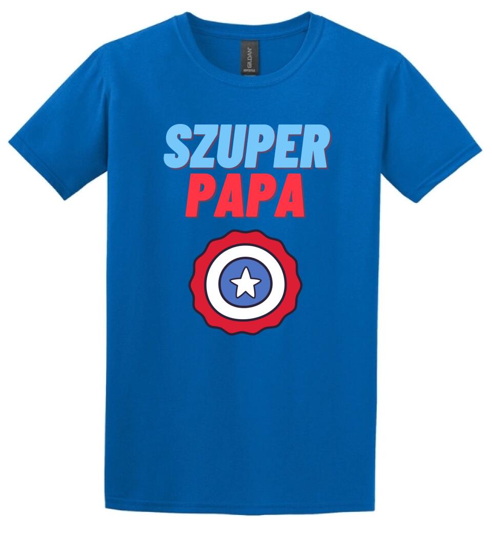 Szuper papa csillag póló