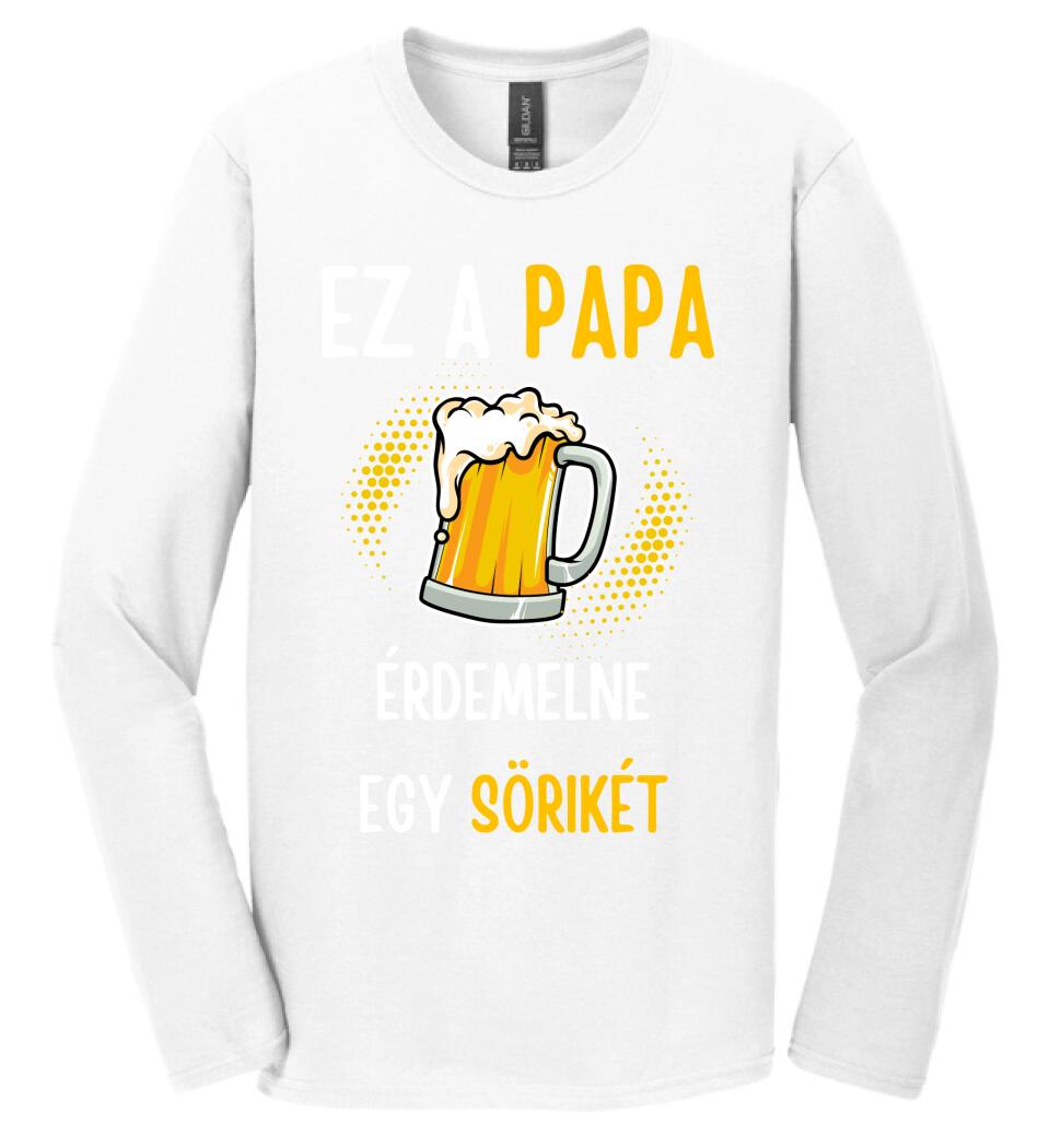 Papa sörikéje póló