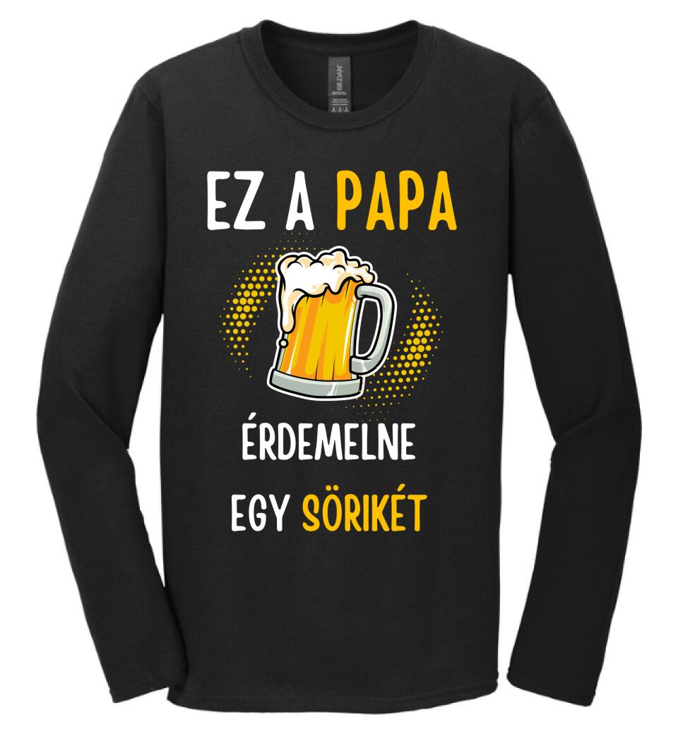 Papa sörikéje póló