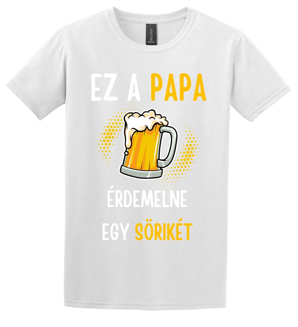 Papa sörikéje póló