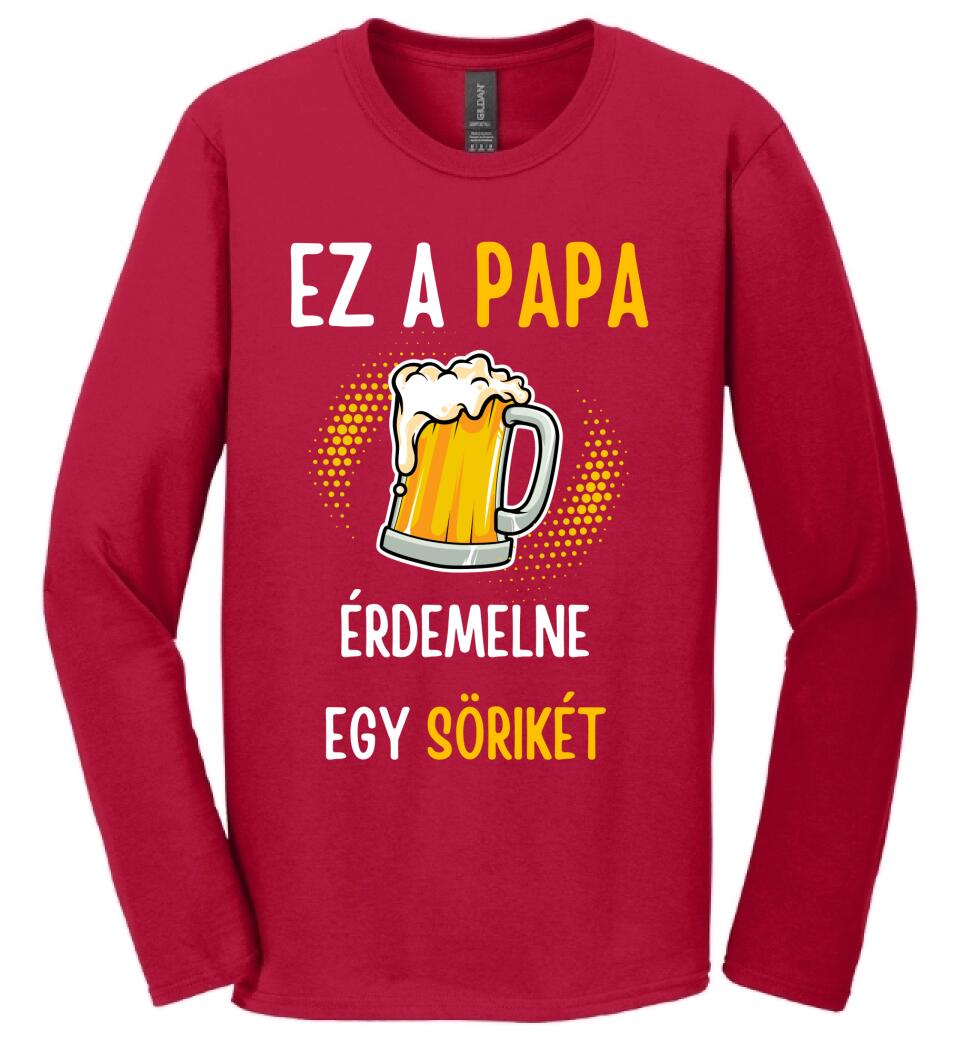 Papa sörikéje póló