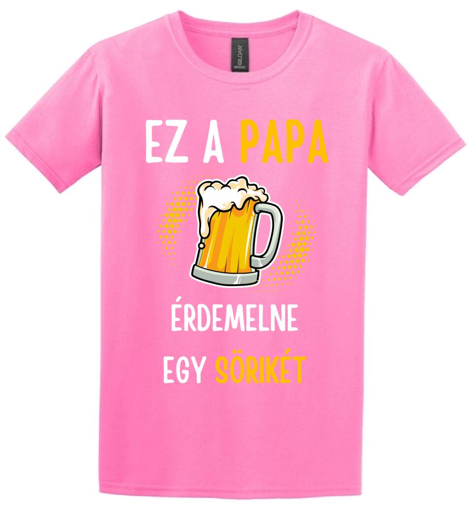 Papa sörikéje póló