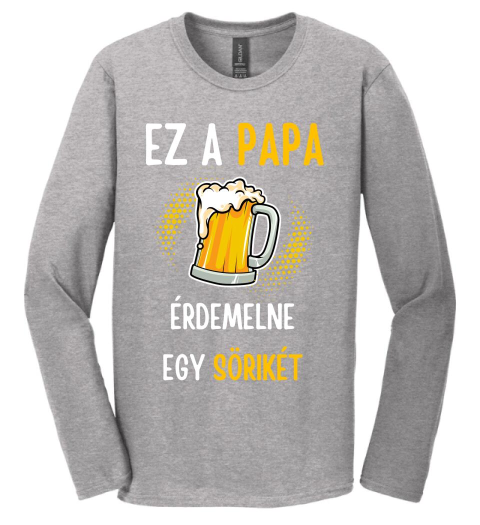 Papa sörikéje póló