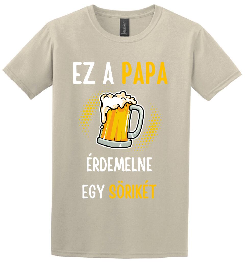 Papa sörikéje póló
