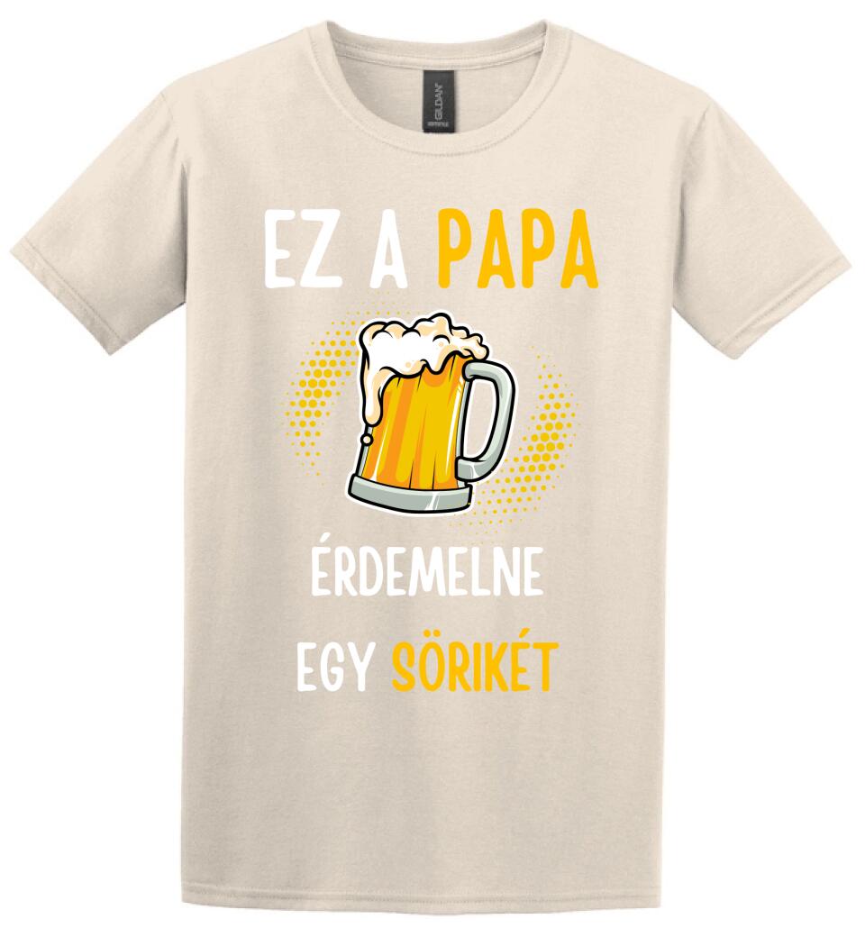 Papa sörikéje póló