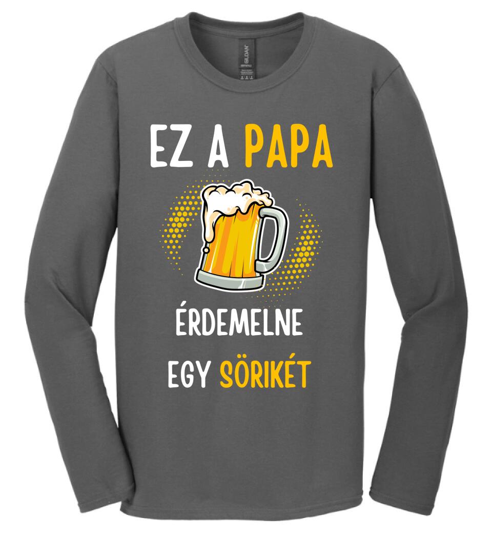 Papa sörikéje póló