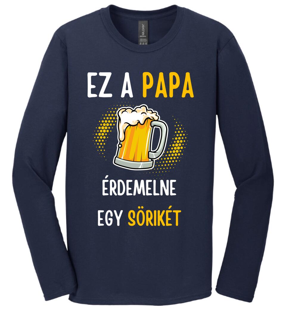 Papa sörikéje póló