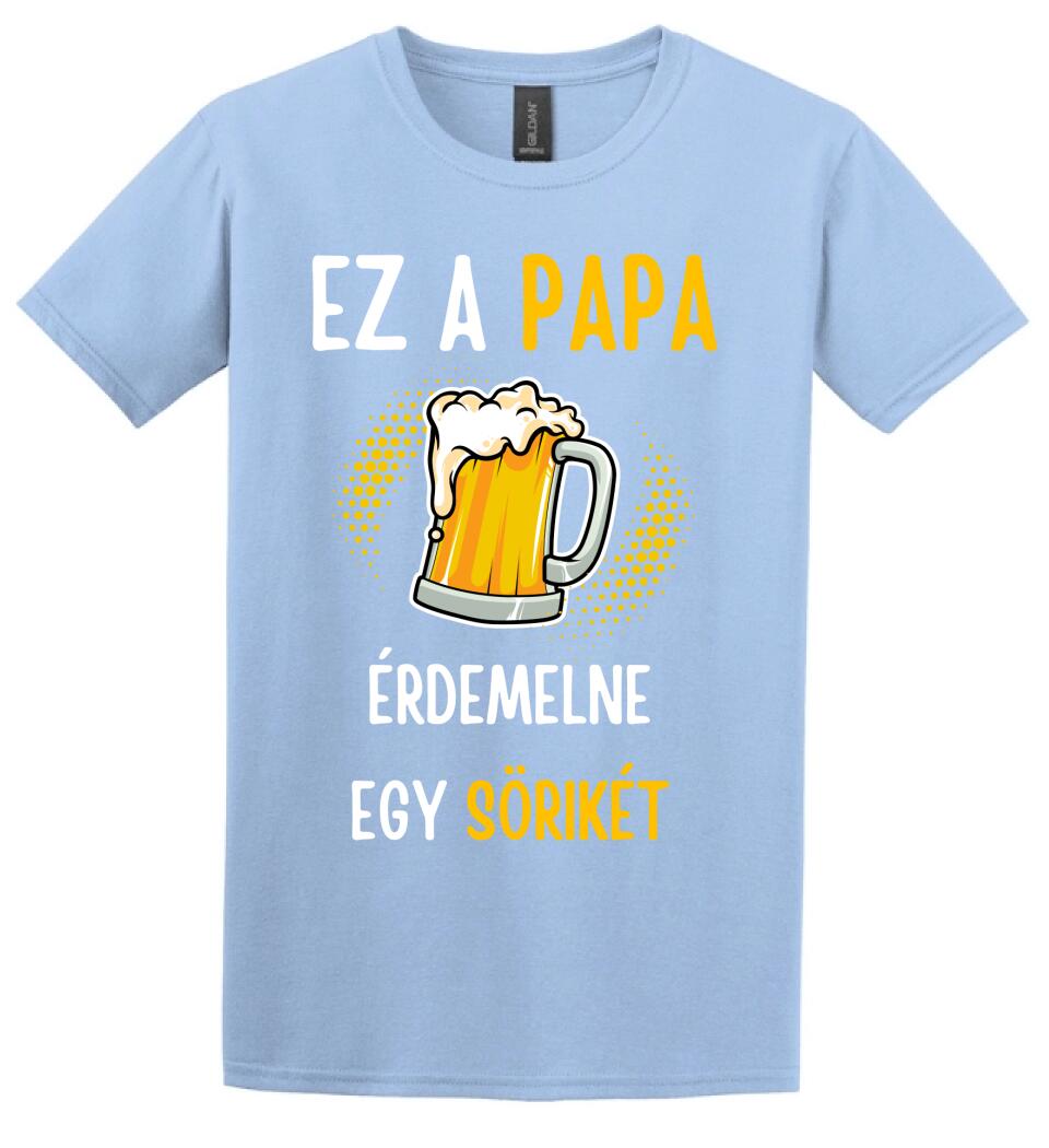 Papa sörikéje póló
