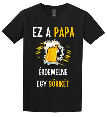 Papa sörikéje póló