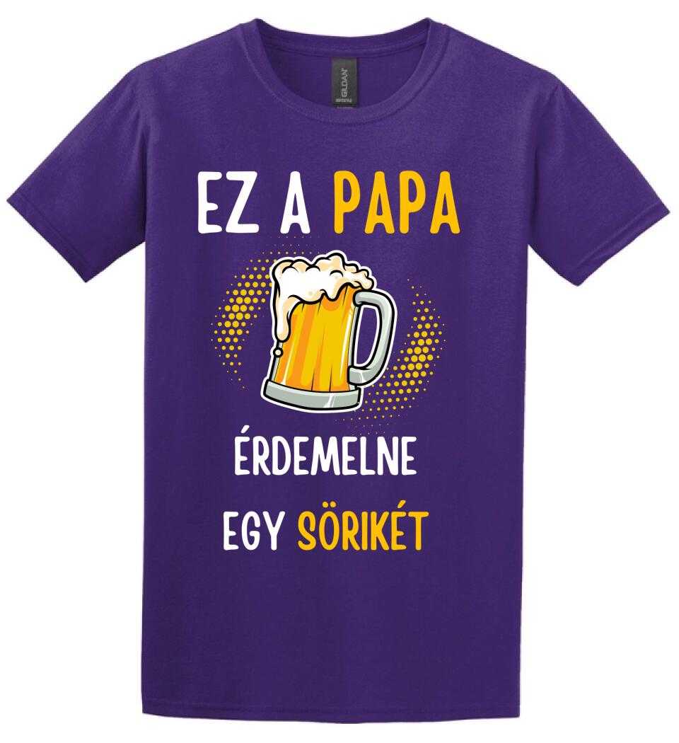 Papa sörikéje póló