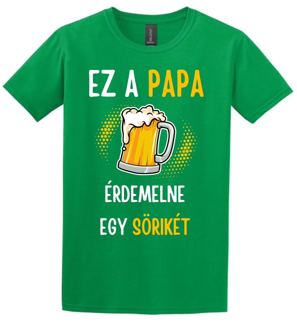 Papa sörikéje póló
