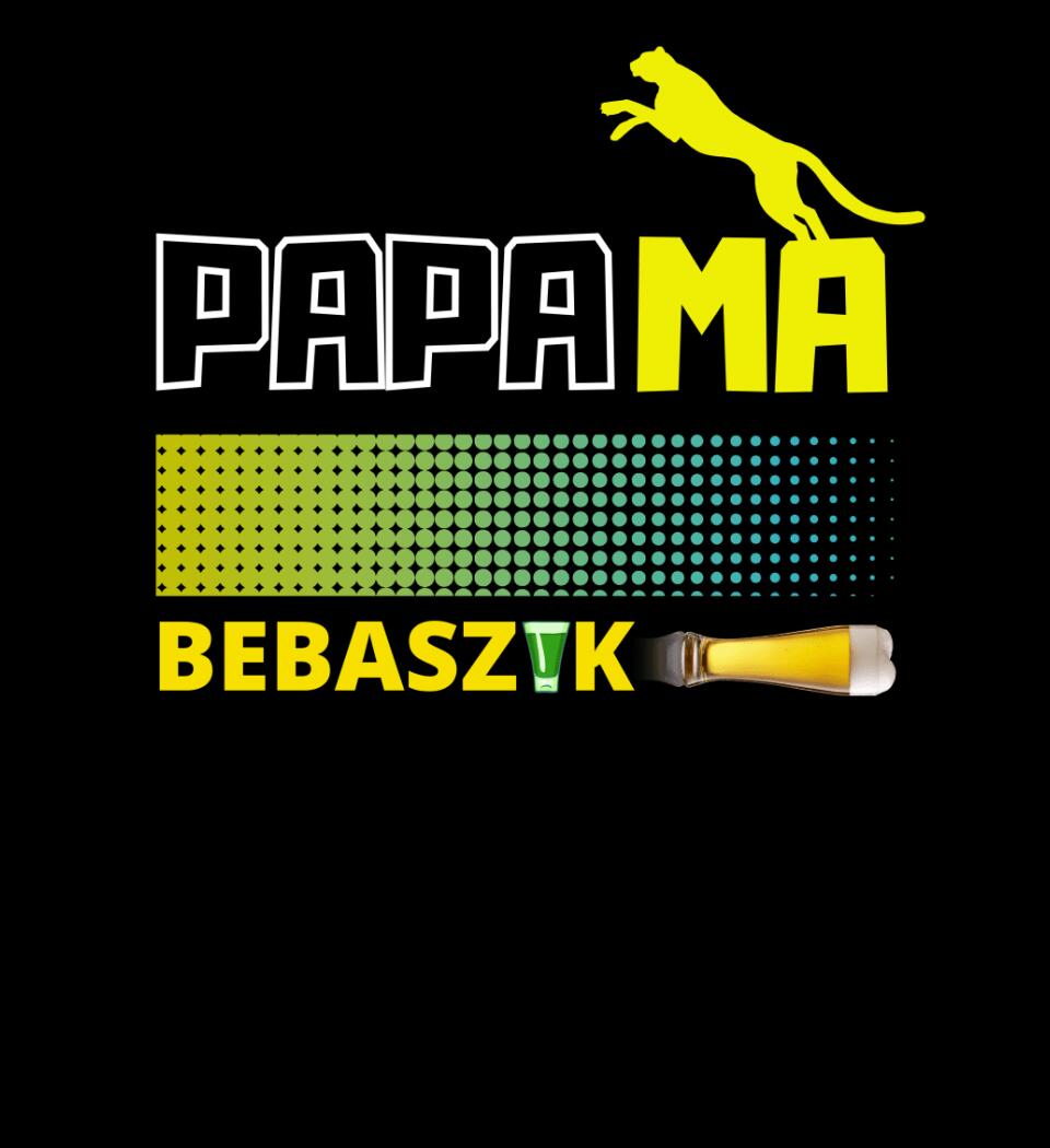 Papamabebaszik szines póló