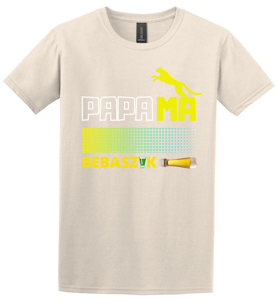 Papamabebaszik szines póló