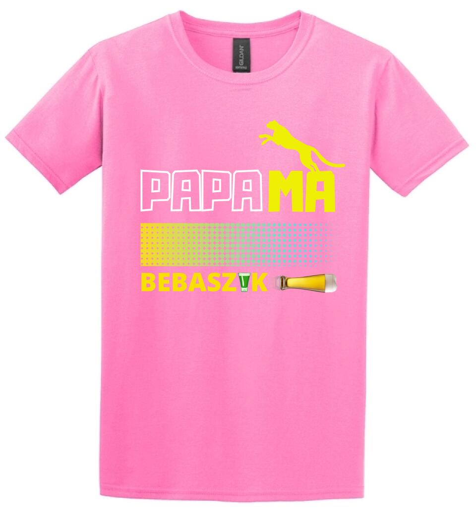 Papamabebaszik szines póló
