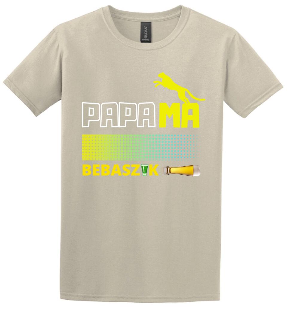 Papamabebaszik szines póló