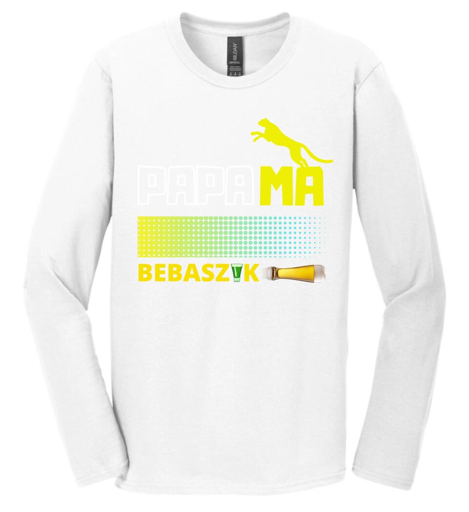 Papamabebaszik szines póló