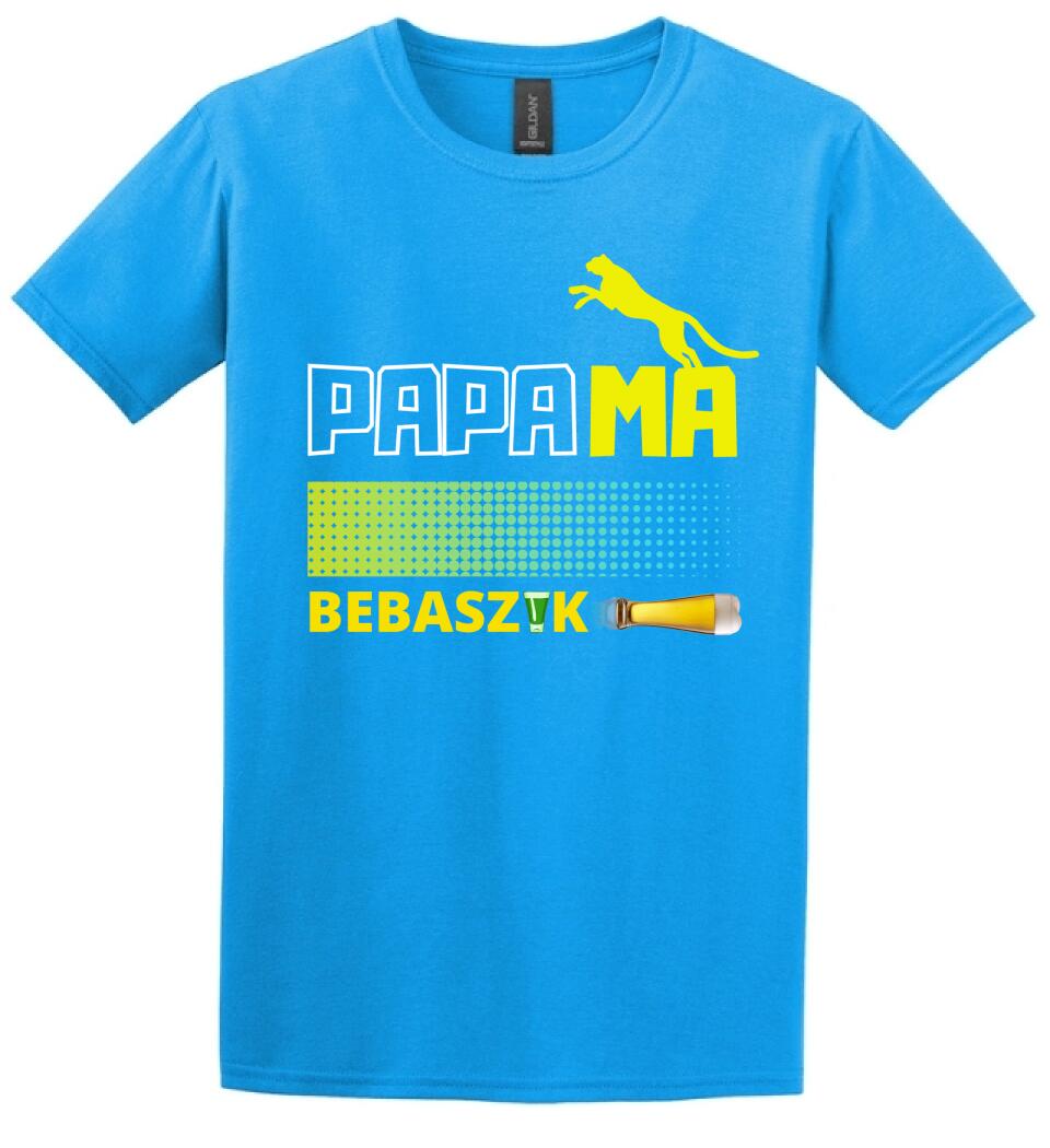Papamabebaszik szines póló