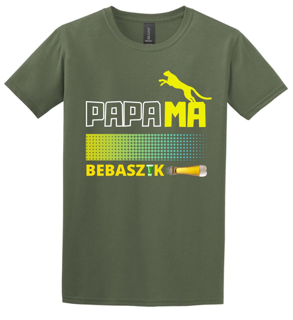 Papamabebaszik szines póló