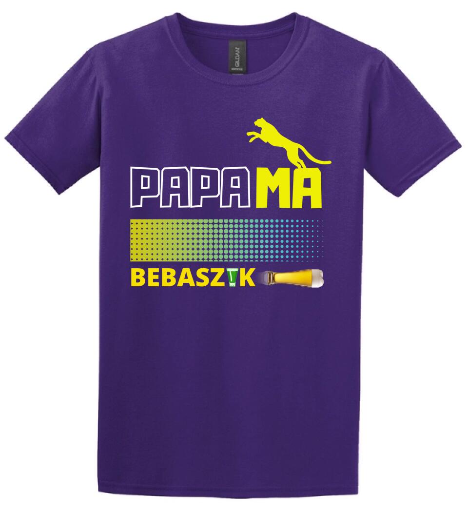 Papamabebaszik szines póló