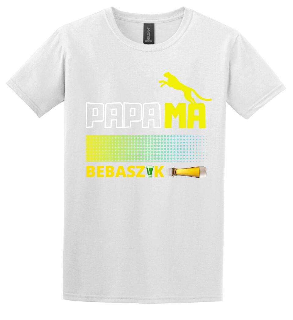 Papamabebaszik szines póló