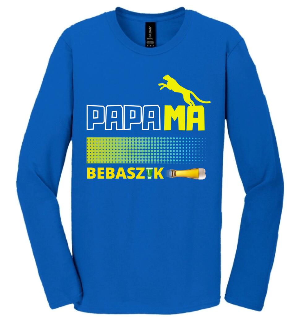 Papamabebaszik szines póló