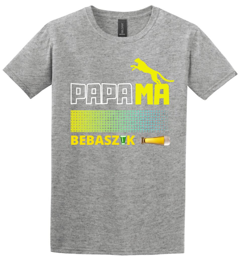 Papamabebaszik szines póló