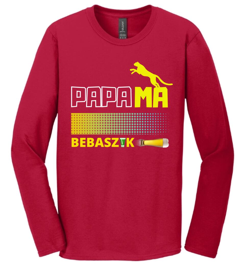 Papamabebaszik szines póló