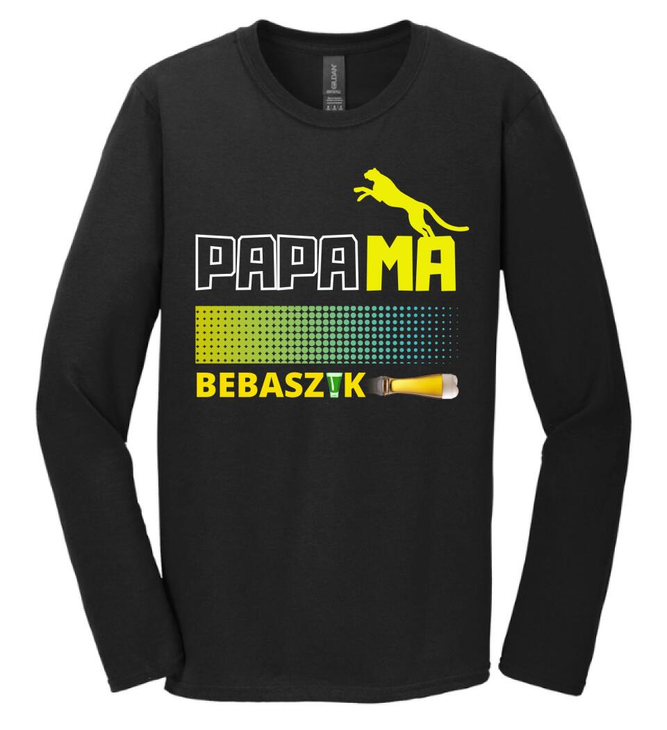Papamabebaszik szines póló
