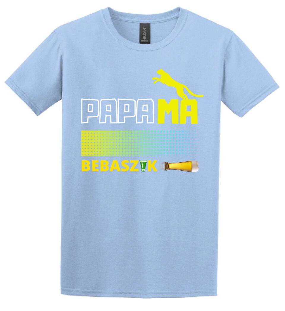 Papamabebaszik szines póló