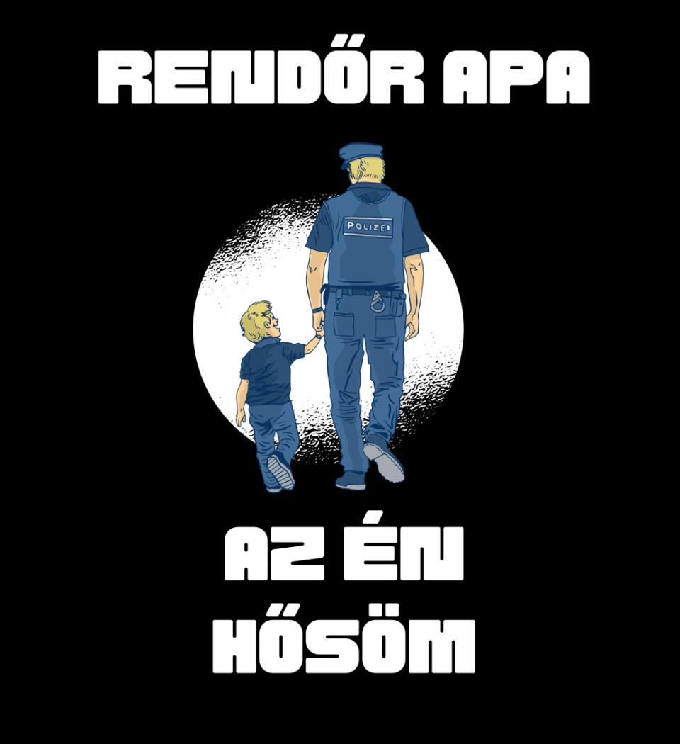 Rendőr apa hős póló