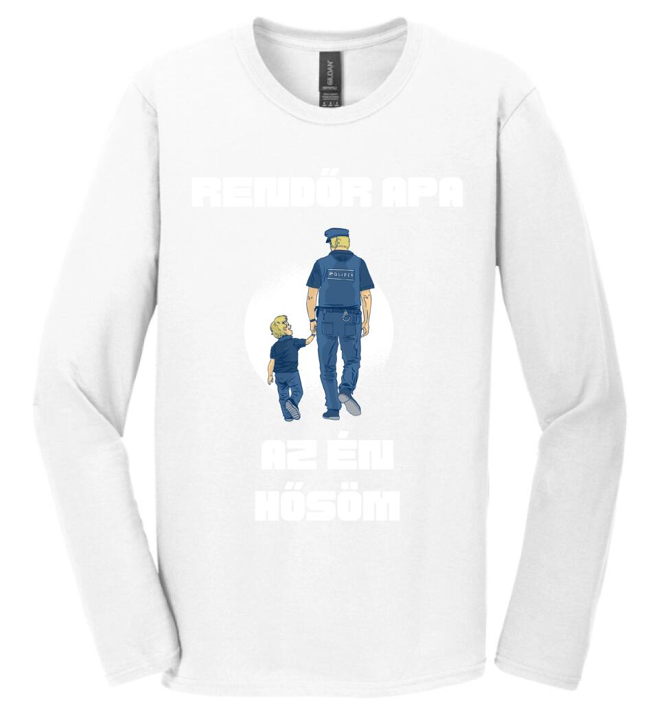 Rendőr apa hős póló