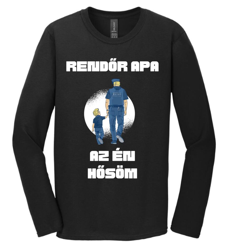Rendőr apa hős póló