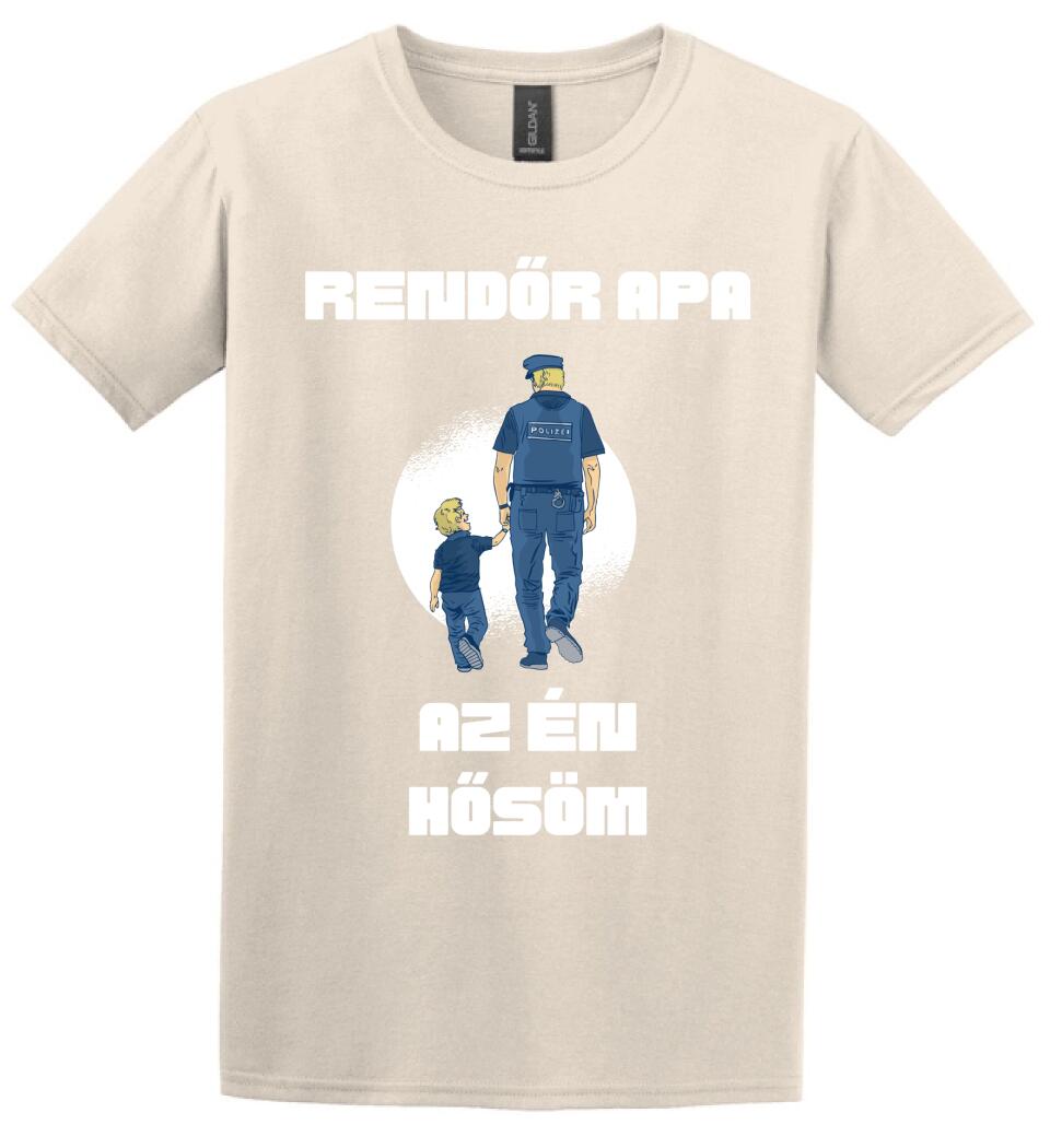 Rendőr apa hős póló