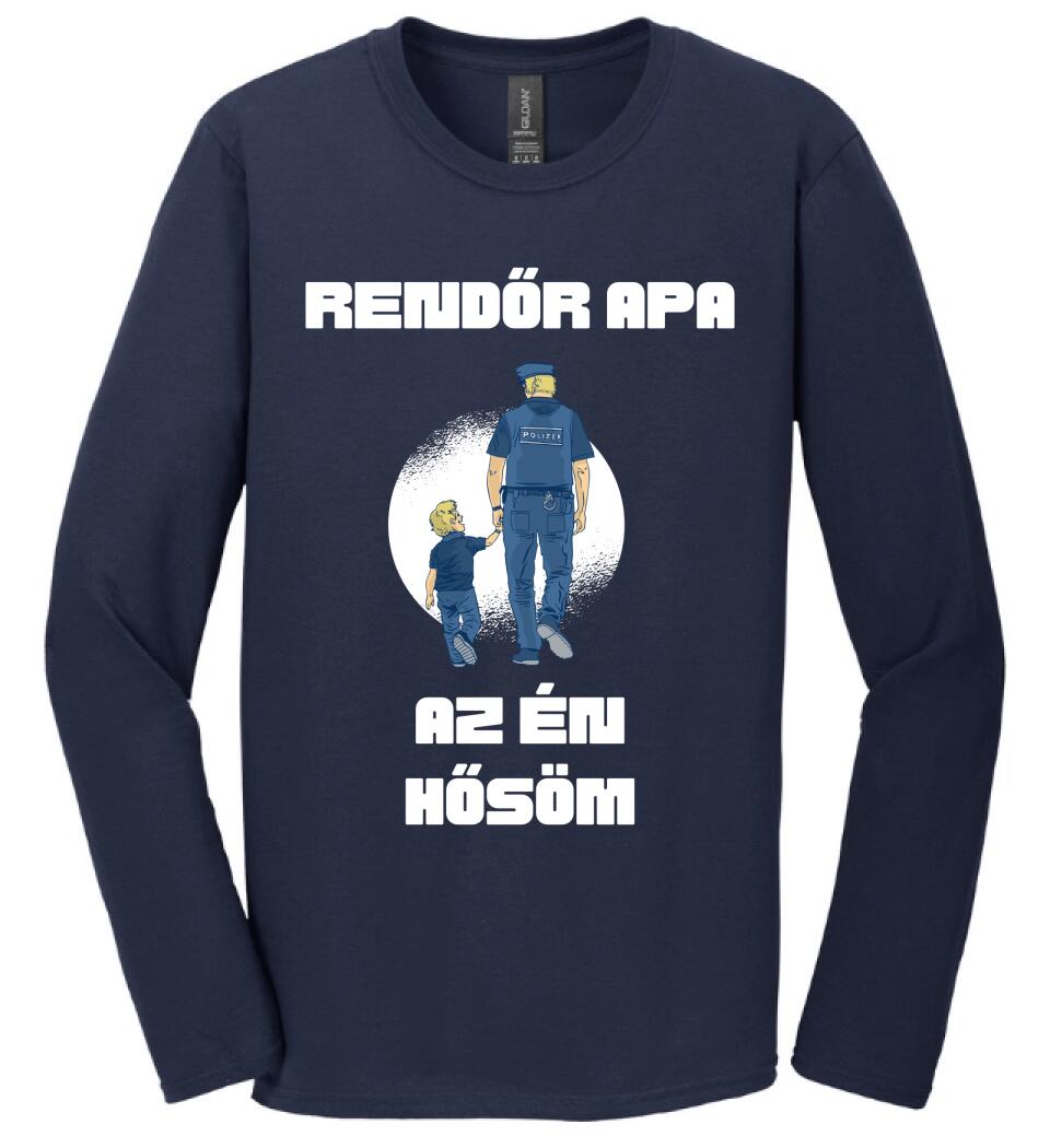 Rendőr apa hős póló